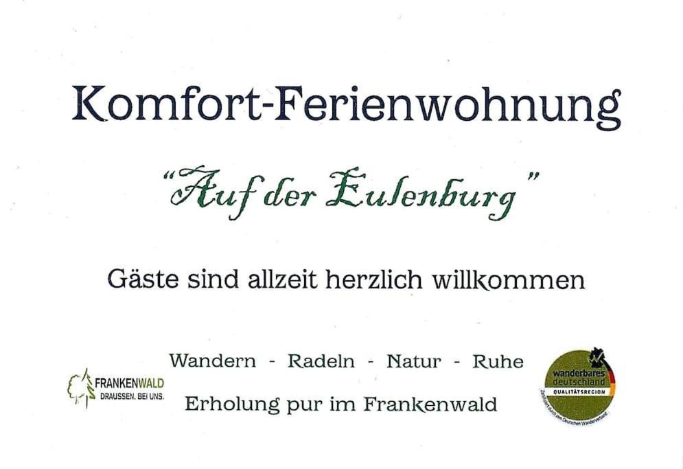 Komfort-Ferienwohnung Auf Der Eulenburg Grafengehaig Bagian luar foto